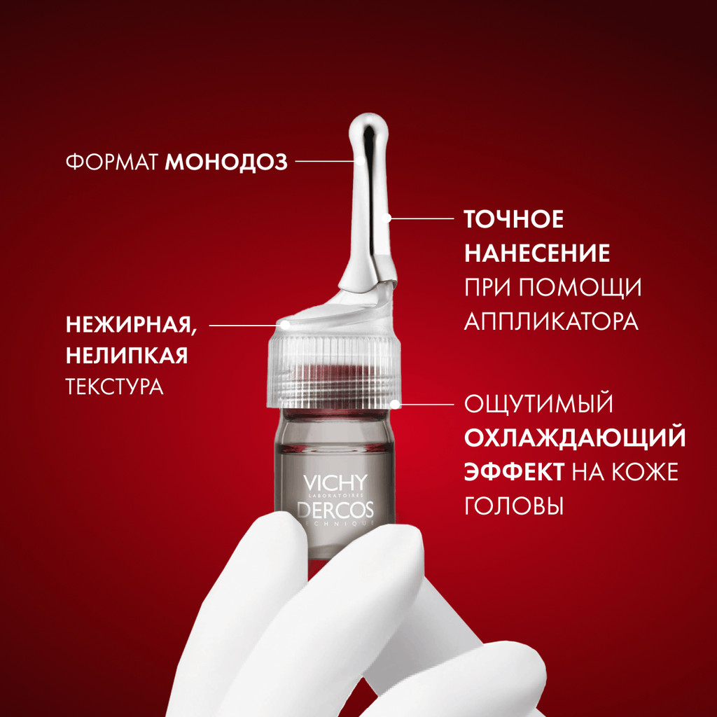Vichy Dercos Aminexil Intensive 5 Средство комплексное против выпадения волос для женщин ампулы 21 шт