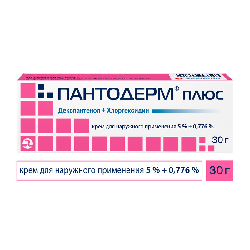 Пантодерм Плюс 5%+0,776% крем для наружного применения 30 г