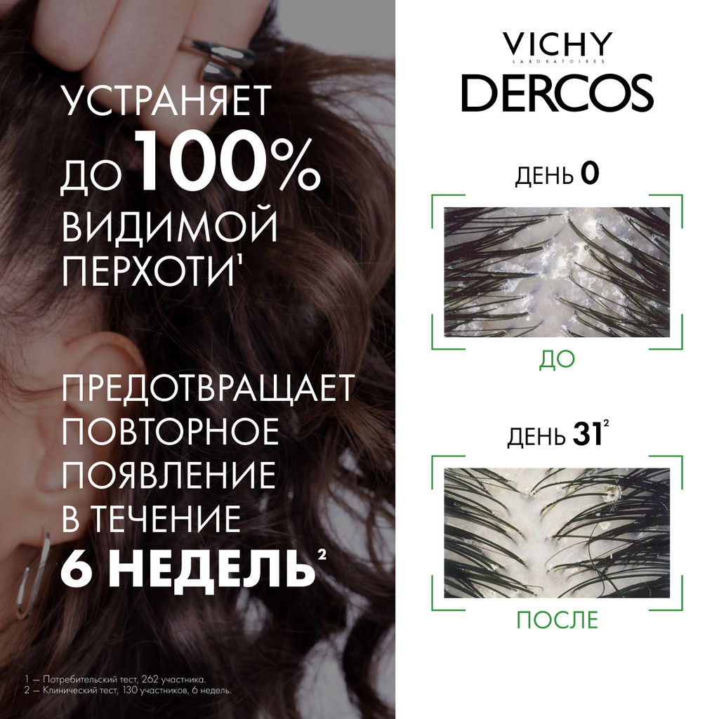 Vichy Dercos Шампунь-уход интенсивный против перхоти для сухих волос 200 мл