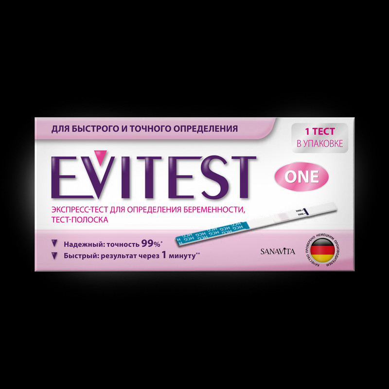 Evitest One Тест на беременность тест-полоска 1 шт
