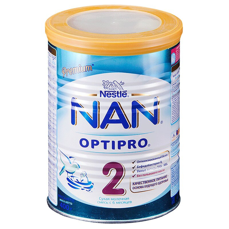 NAN 2 Optipro смесь сухая молочная с 6 месяцев 400 г