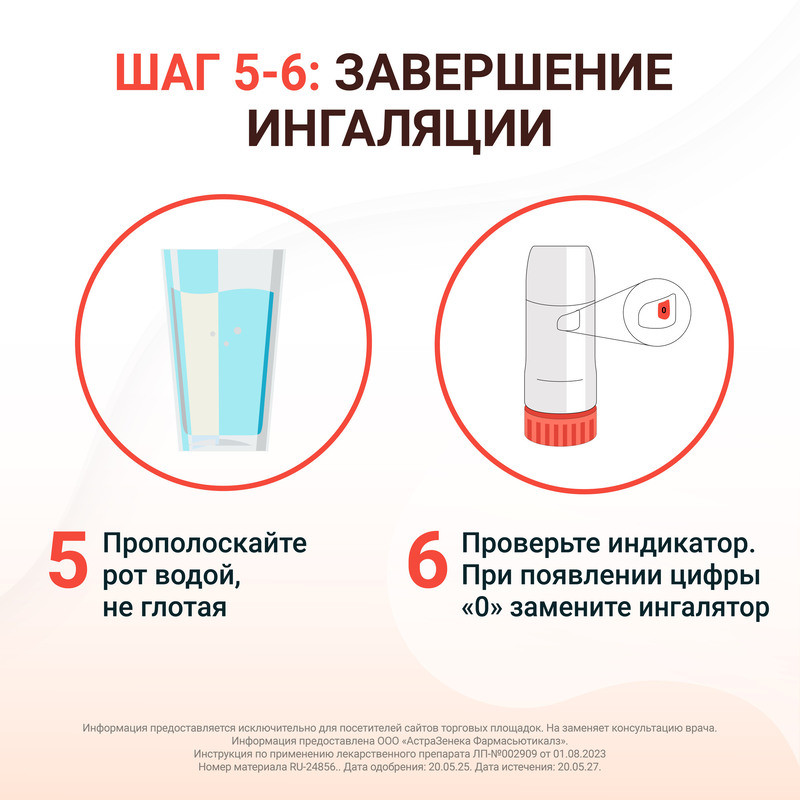 Симбикорт Турбухалер 320 мкг/доза+9 мкг/доза порошок для ингаляций 60 доз