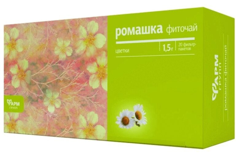 Ромашка фиточай фильтр-пакеты 1,5 г 20 шт