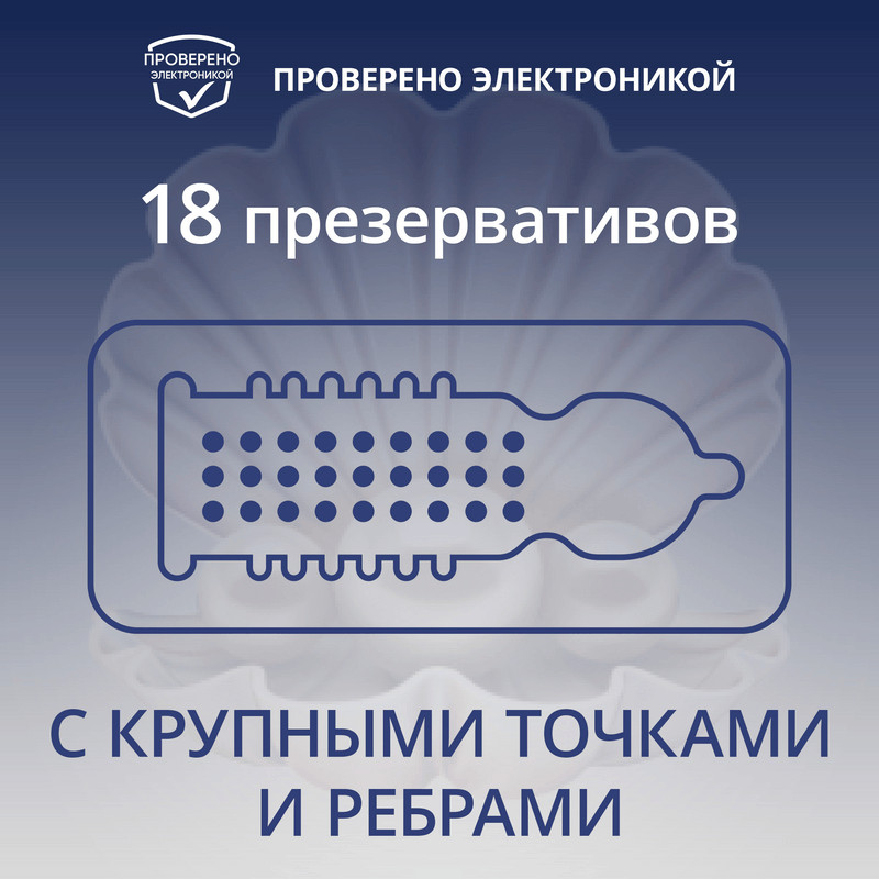Contex Extra Sensation Презервативы с крупными точками и ребрами 18 шт