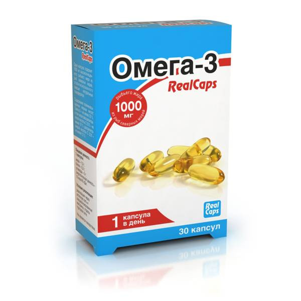 RealCaps Омега-3 1000 мг капсулы 30 шт