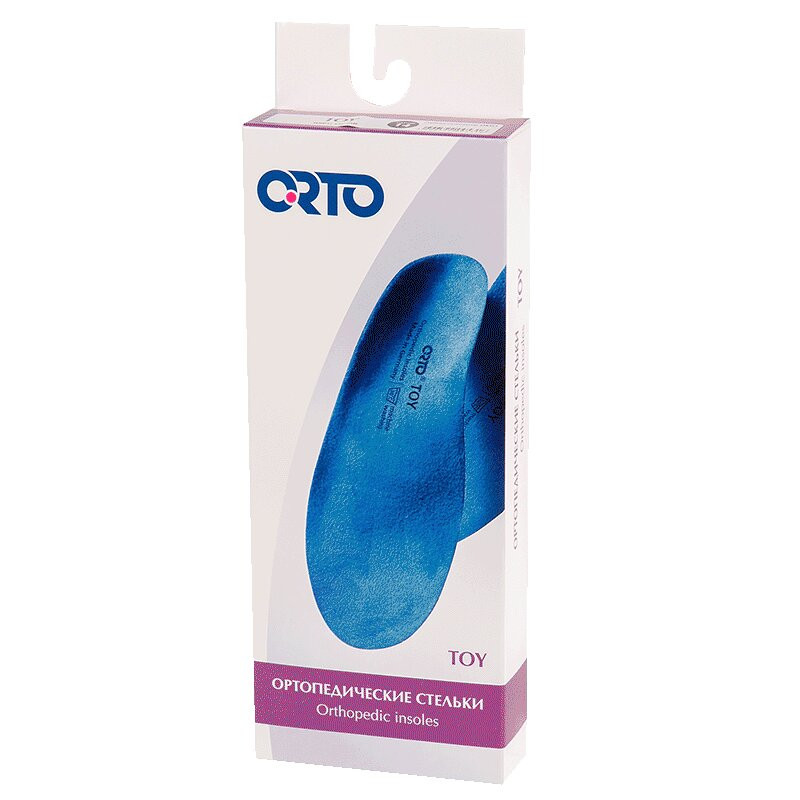 Orto Toy Стельки детские ортопедические размер 13 Синие