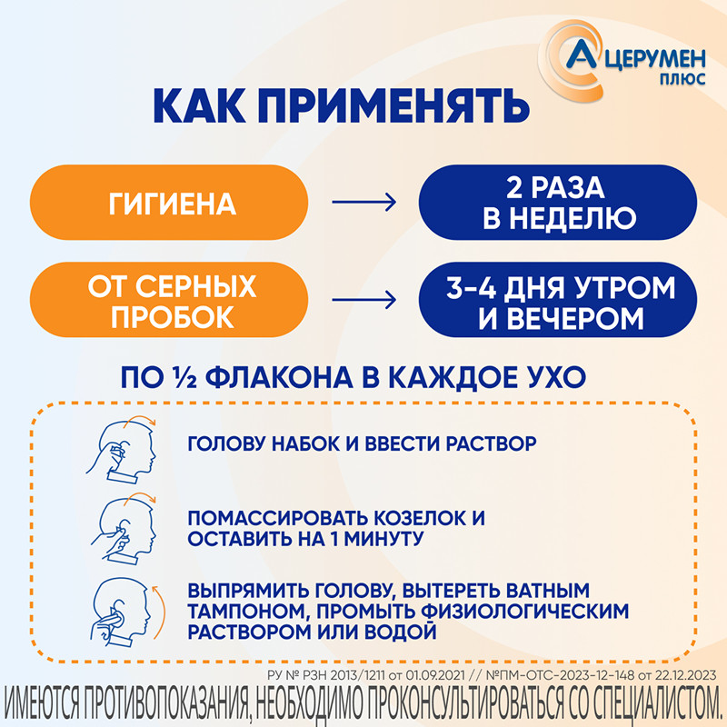 А-Церумен Плюс капли ушные 2 мл 5 шт
