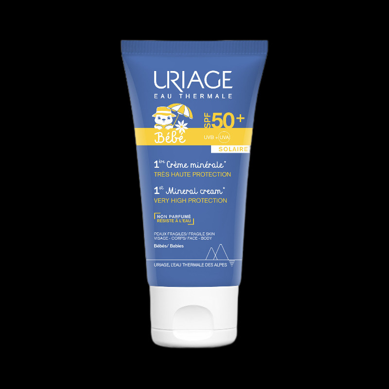 Uriage Bebe Первый крем для лица минеральный SPF 50+ для детей 50 мл
