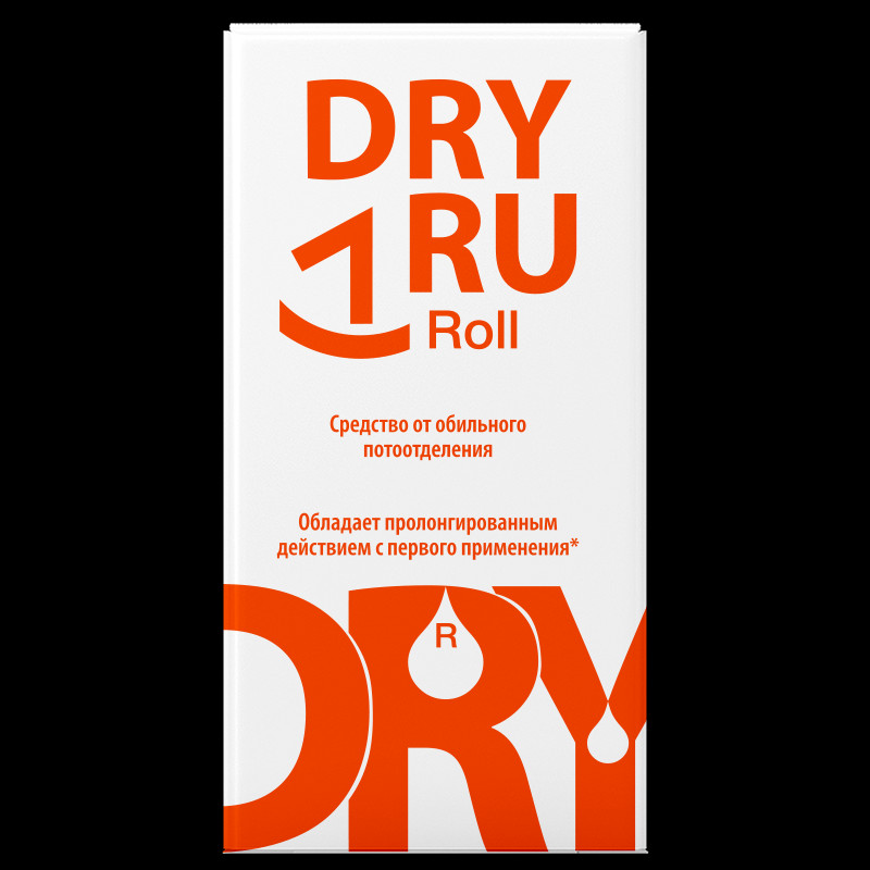 DRY RU Roll Средство от обильного потоотделения с пролонгированным действием 50 мл