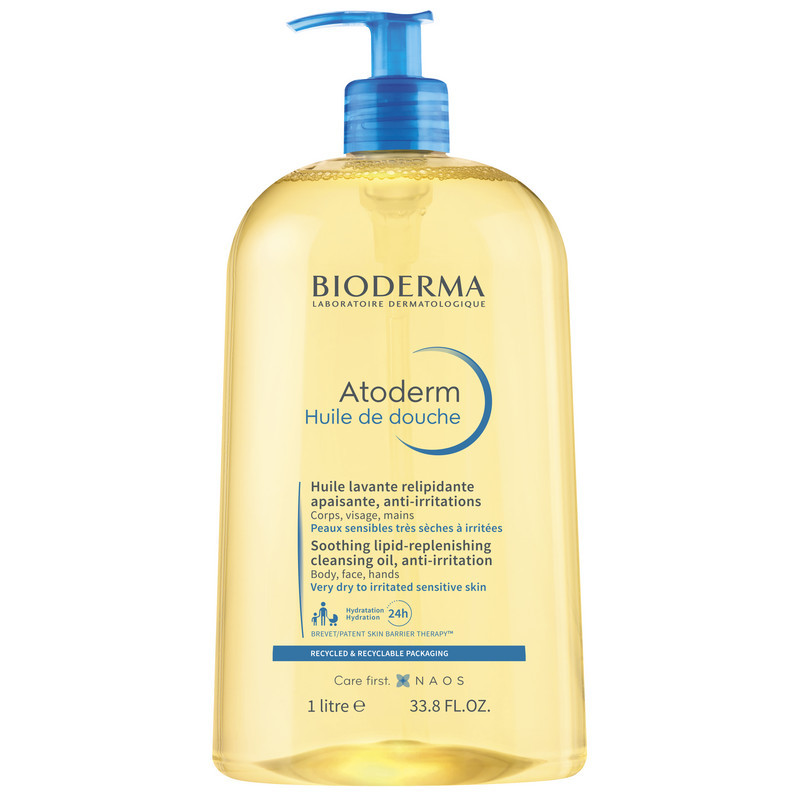 Bioderma Atoderm Масло для душа увлажняющее для сухой атопичной кожи 1000 мл