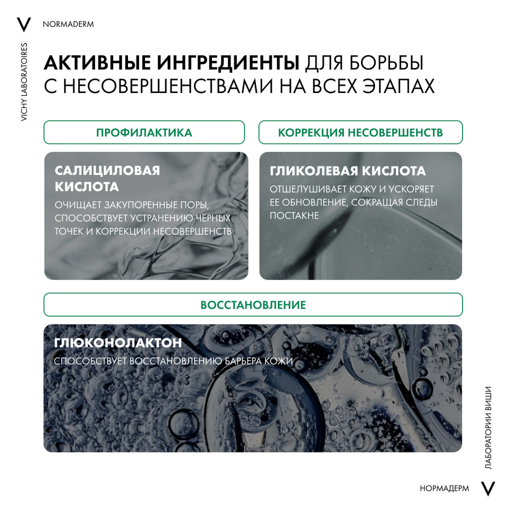 Vichy Normaderm Тоник очищающий и сужающий поры 200 мл