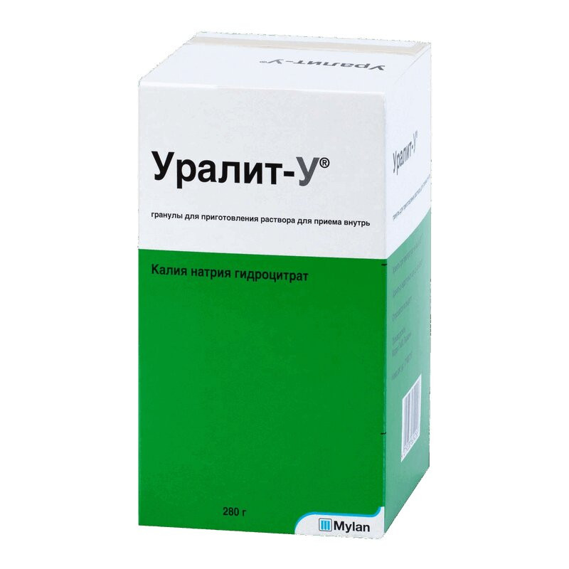 Уралит-У гранулы для приготовления раствора для приема внутрь 280 г