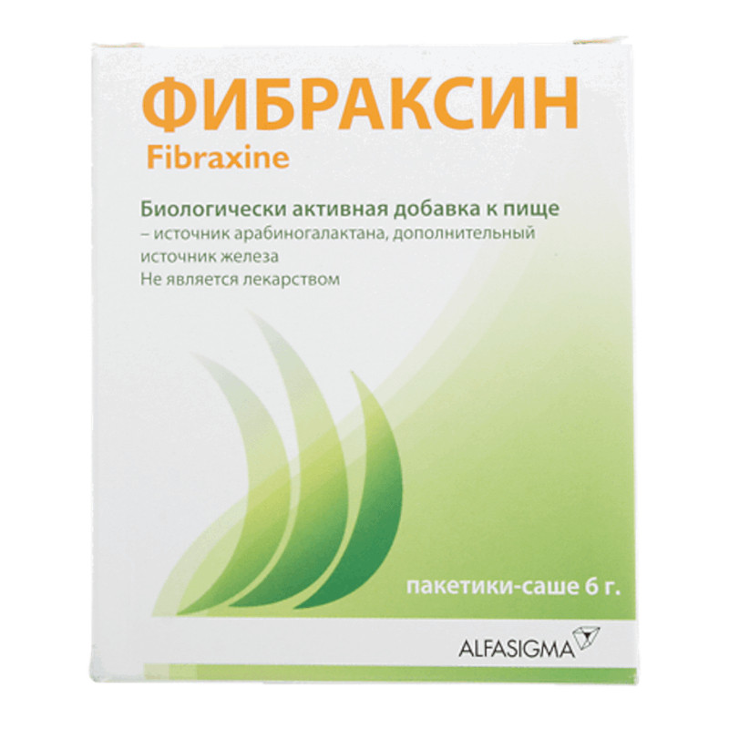 Фибраксин порошок для приготовления раствора 6 г 15 шт