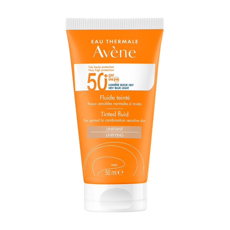 Avene Sun Флюид солнцезащитный для лица с тонирующий SPF 50+ 50 мл