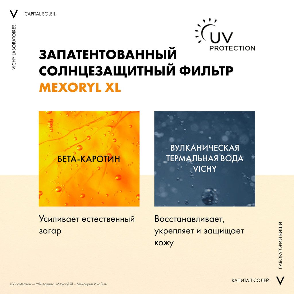 Vichy Capital Soleil Спрей солнцезащитный двухфазный активатор загара SPF 30 200 мл