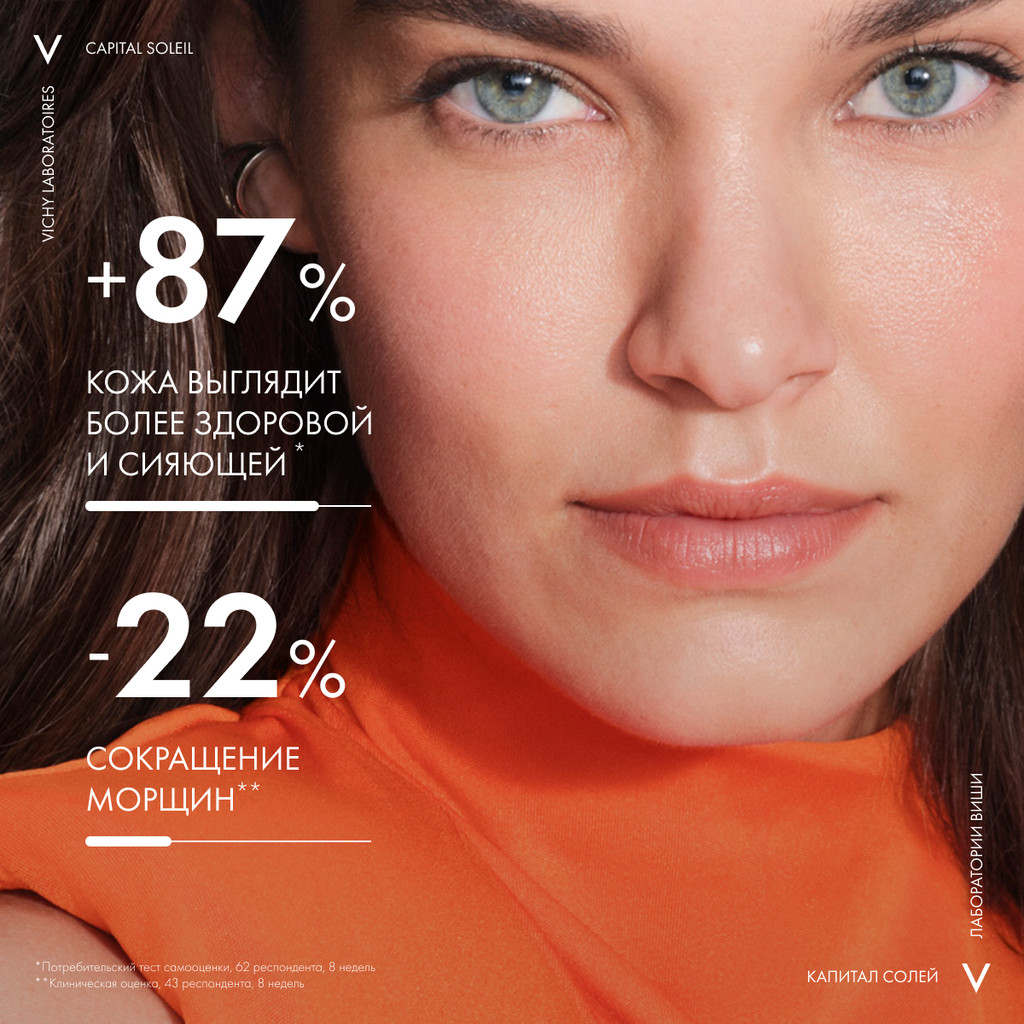 Vichy Capital Soleil Уход антивозрастной с антиоксидантами 3в1  SPF 50+ 50 мл