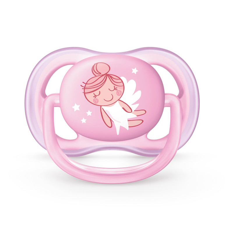 Philips Avent Ultra Air Пустышка силиконовая 0-6 месяцев Розовый