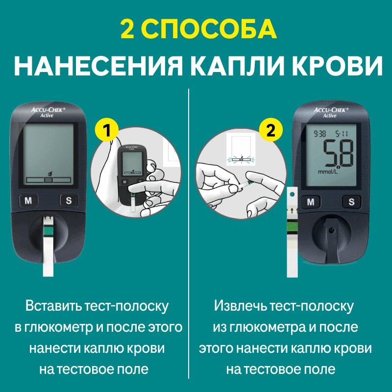 Акку-Чек Актив Тест-полоски для глюкометра 50 шт