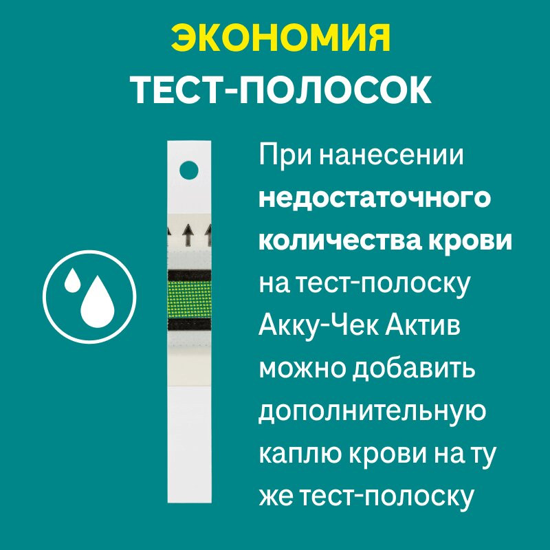 Акку-Чек Актив Тест-полоски для глюкометра 50 шт