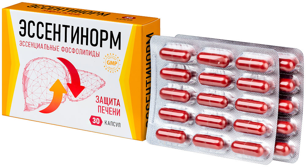 Эссентинорм Эссенциальные фосфолипиды капсулы 30 шт