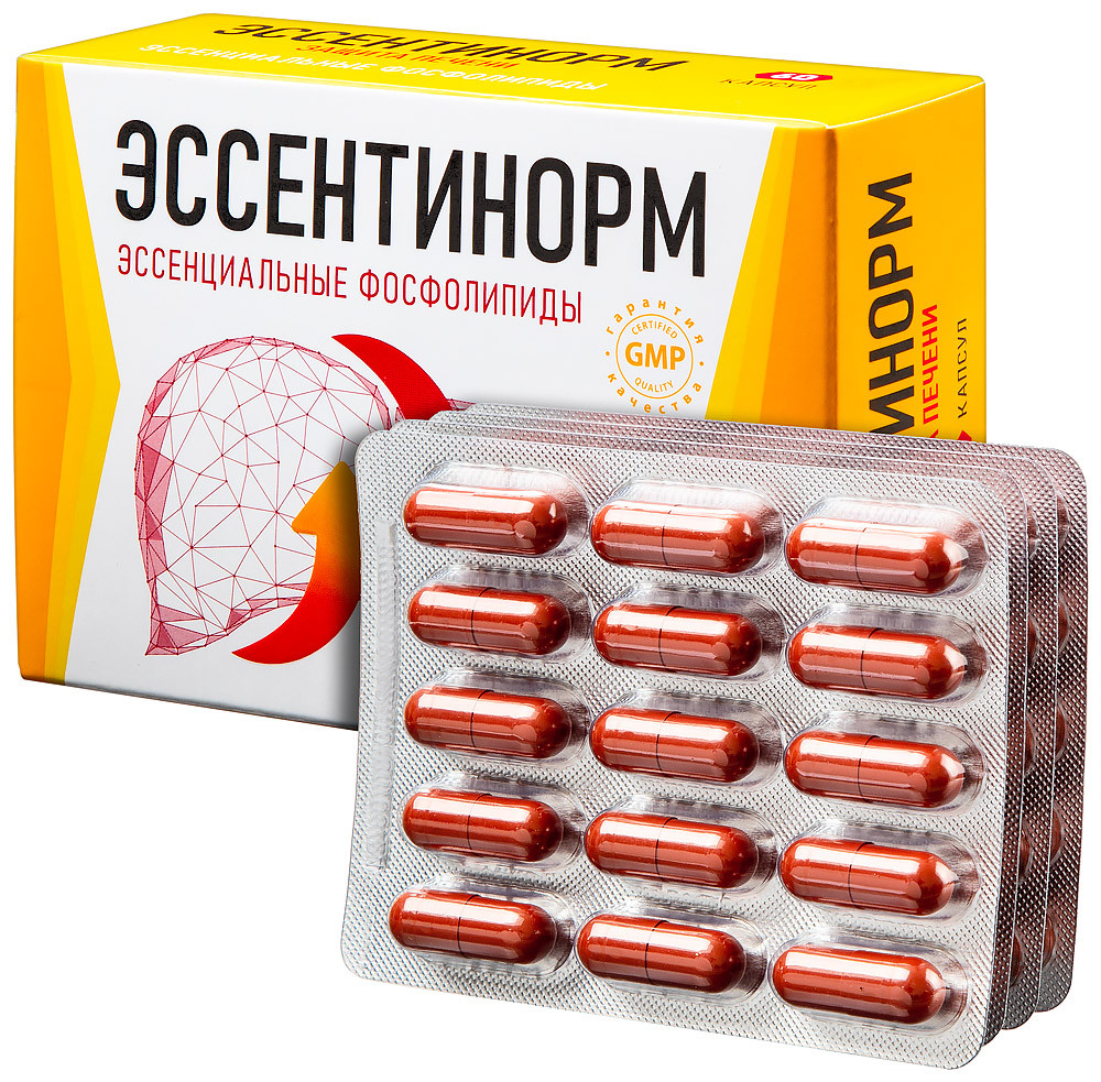 Эссентинорм Эссенциальные фосфолипиды капсулы 60 шт