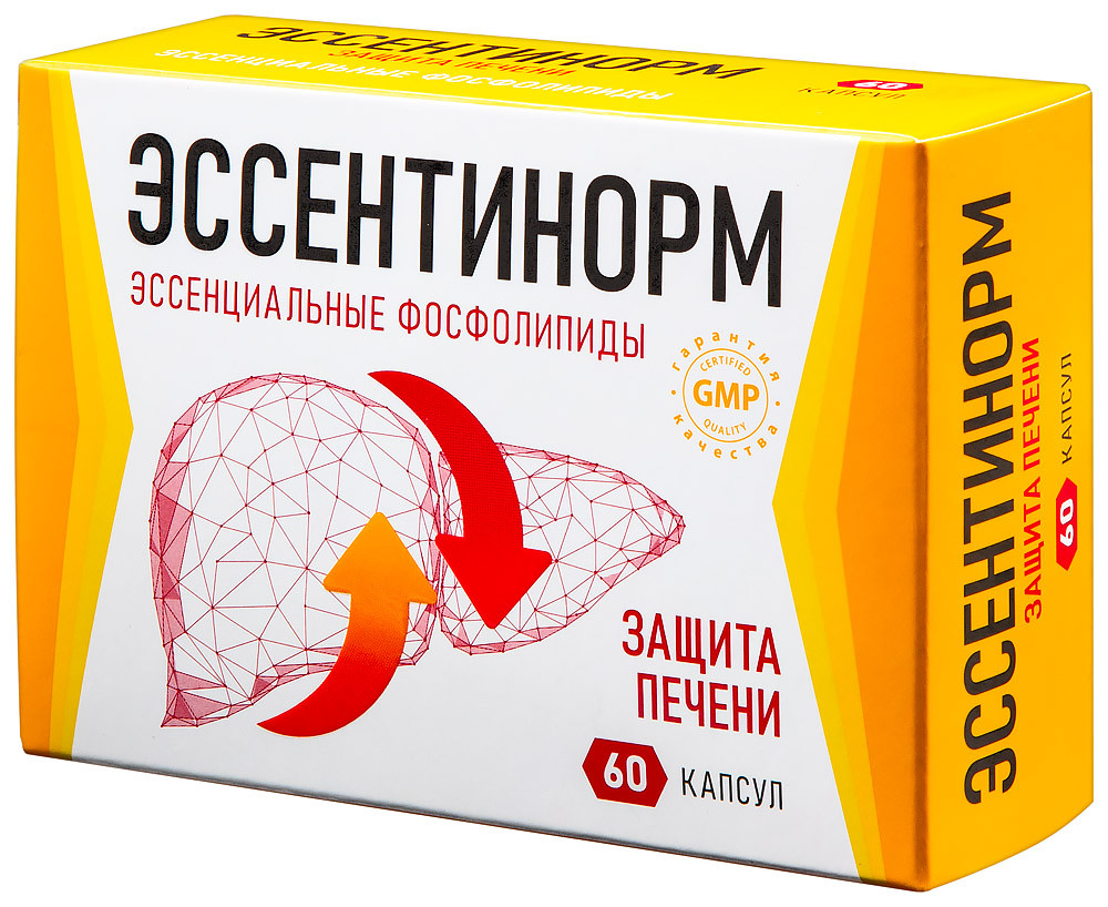 Эссентинорм Эссенциальные фосфолипиды капсулы 60 шт