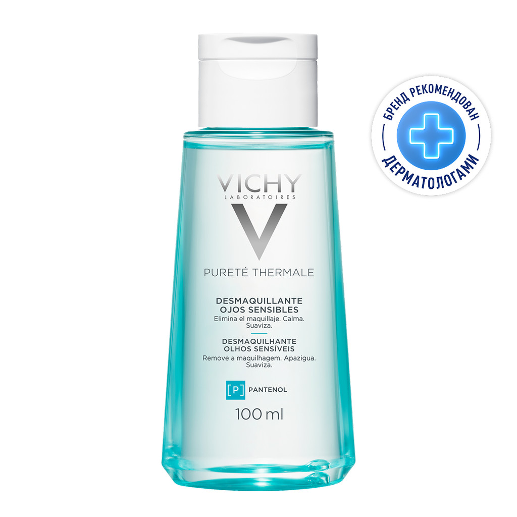 Vichy Purete Thermale Средство для снятия макияжа с глаз успокаивающее 100 мл