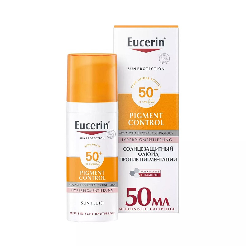 Eucerin Флюид солнцезащитный против пигментации SPF 50+ 50 мл