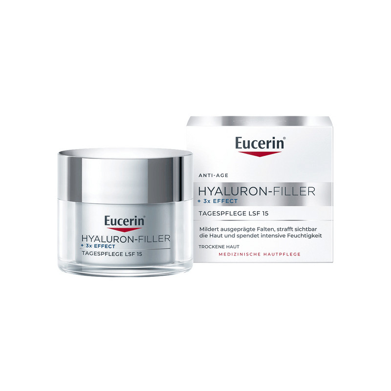 Eucerin Hyaluron-Filler Крем дневной для сухой чувствительной кожи SPF 15 50 мл