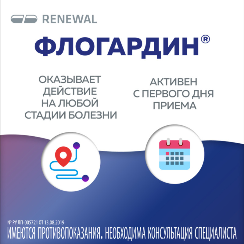 Флогардин 125 мг таблетки 6 шт