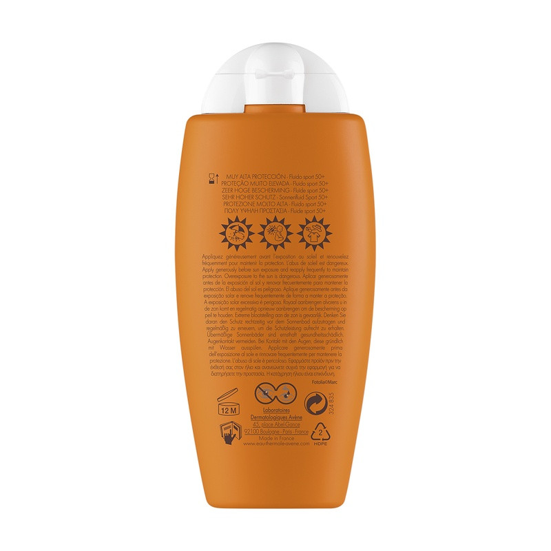 Avene Sun Флюид спорт водостойкий SPF 50+ 100 мл