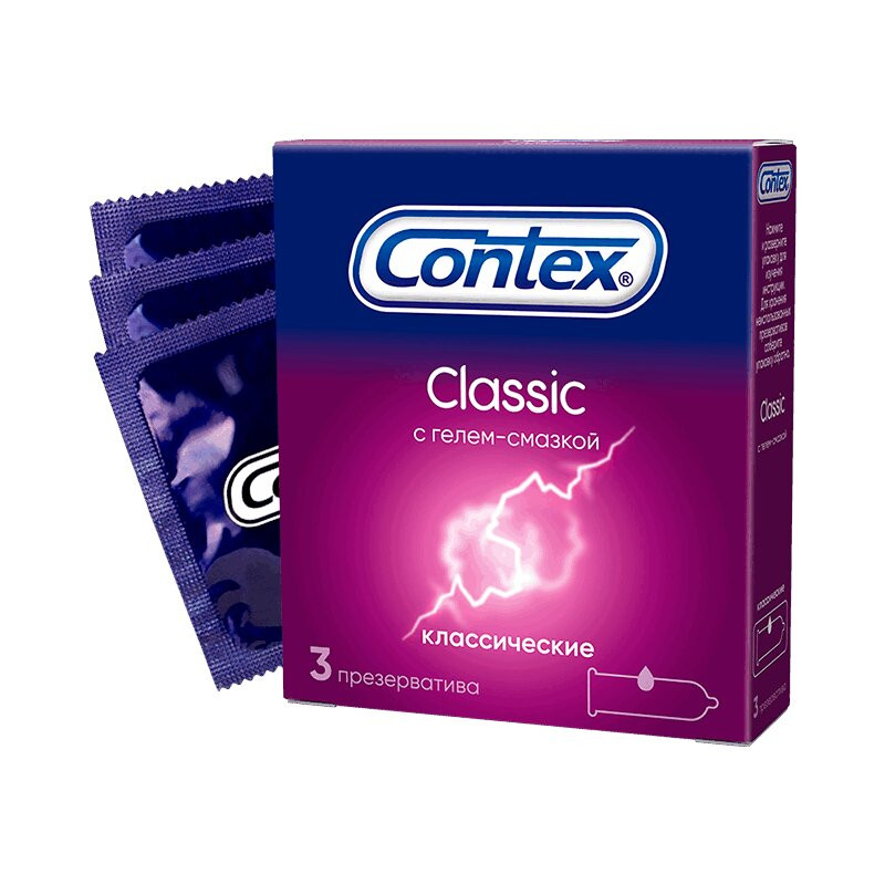Contex Classic Презервативы классические с гелем-смазкой 3 шт