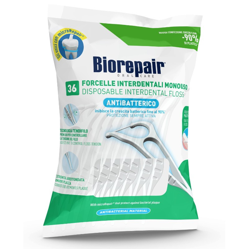 Biorepair Зубная нить одноразовая с держателем 36 шт