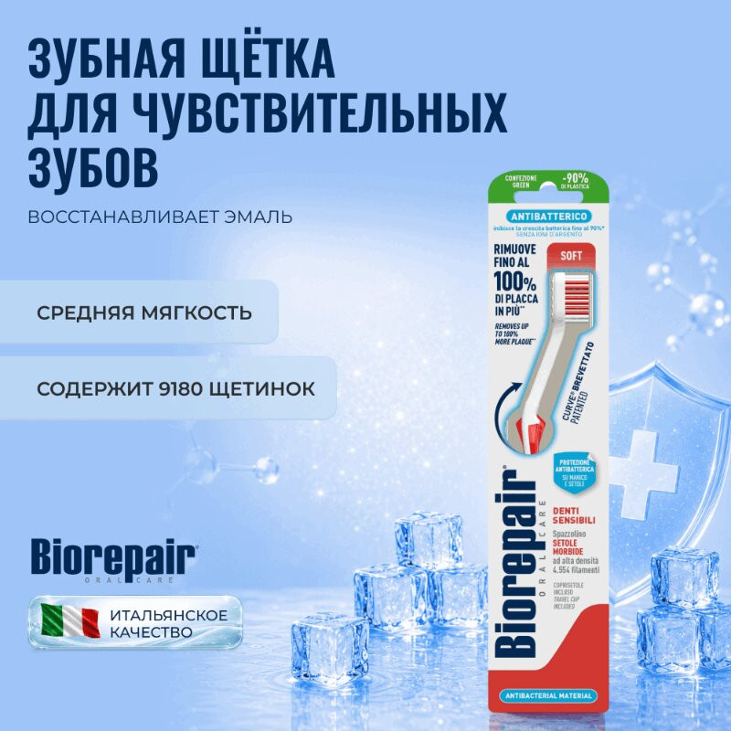 Biorepair Зубная щетка для чувствительных зубов мягкая