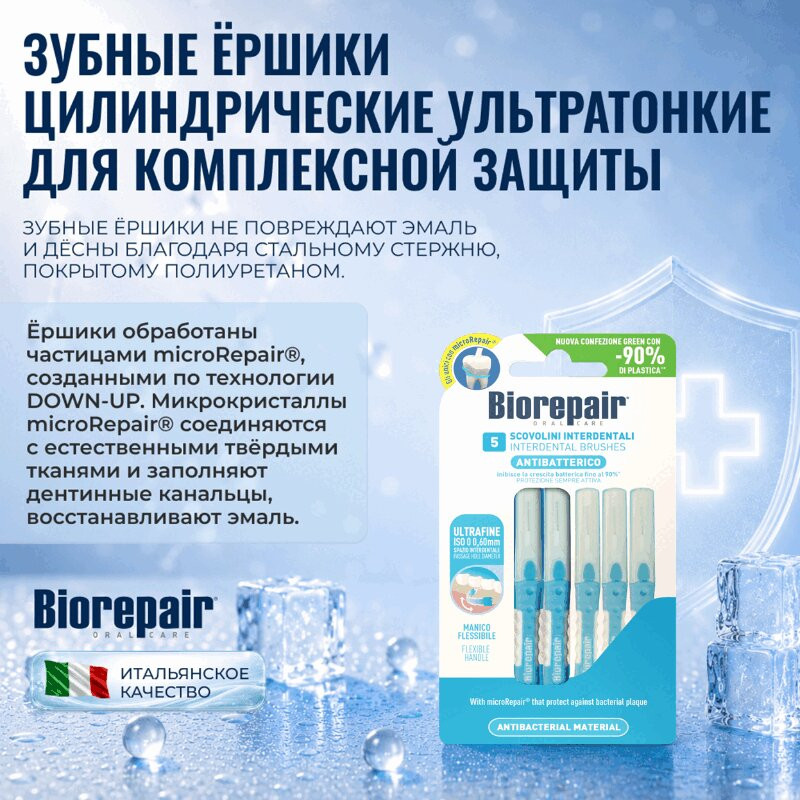 Biorepair Ершики межзубные цилиндрические 0,60 мм 5 шт