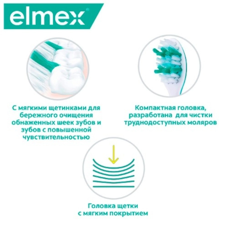 Elmex Sensitive Зубная щетка для чувствительных зубов ультрамягкая 1 шт