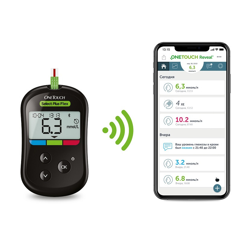 OneTouch Select Plus Flex Глюкометр