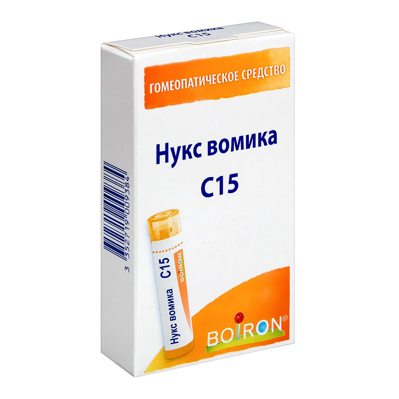 Нукс вомика C15 гранулы гомеопатические 4 г
