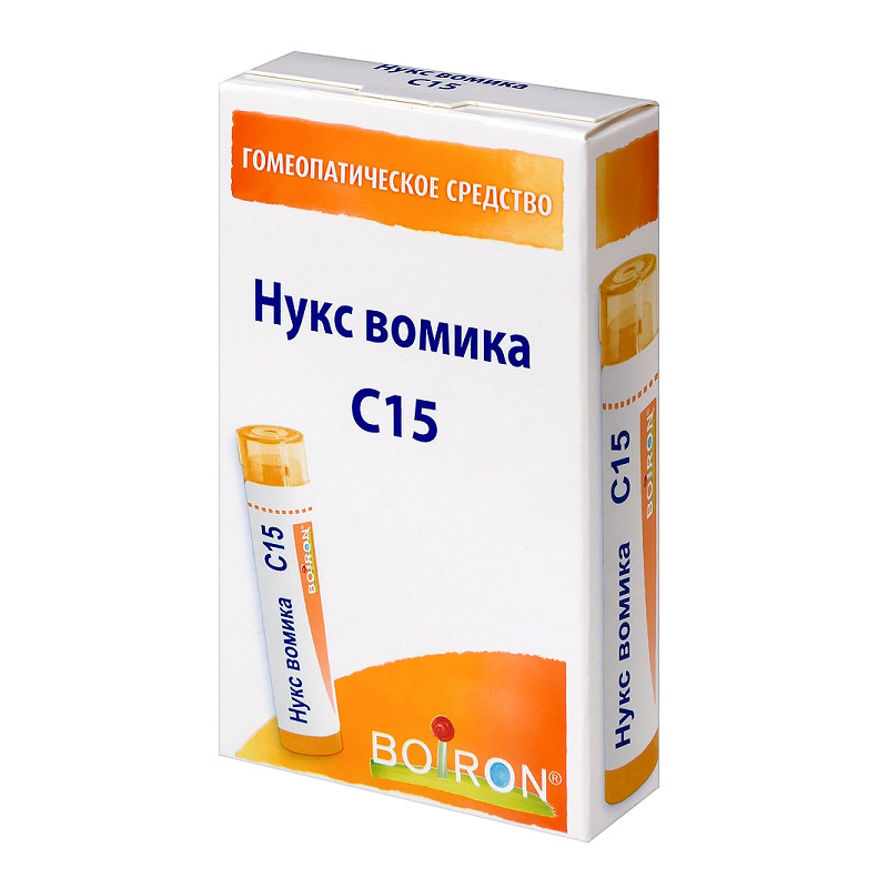 Нукс вомика C15 гранулы гомеопатические 4 г