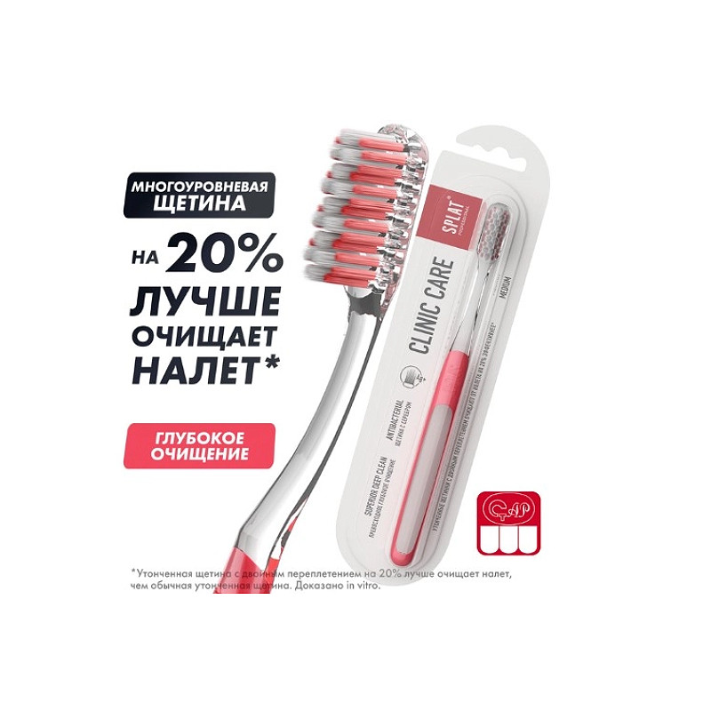 Splat Clinic Care Зубная щетка инновационная средняя цвет в ассортименте 1 шт