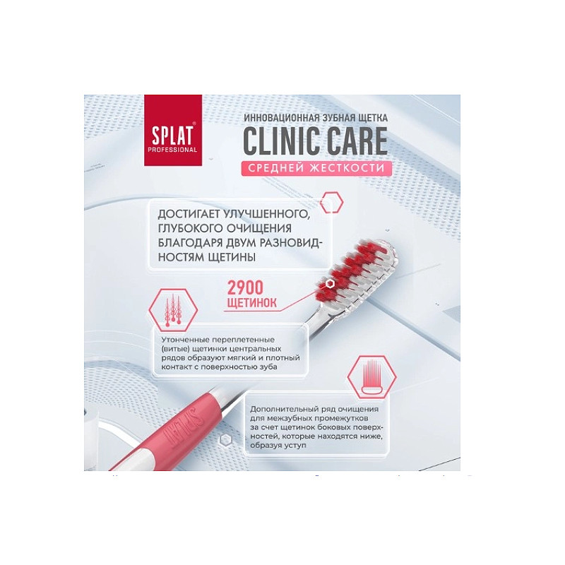Splat Clinic Care Зубная щетка инновационная средняя цвет в ассортименте 1 шт