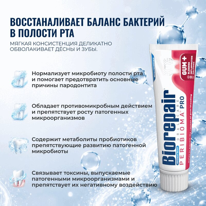 BioRepair  Перибиома Паста зубная туба 75 мл 1 шт