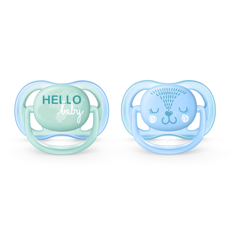 Philips Avent Ultra Air Пустышка силиконовая 0-6 месяцев 2 шт