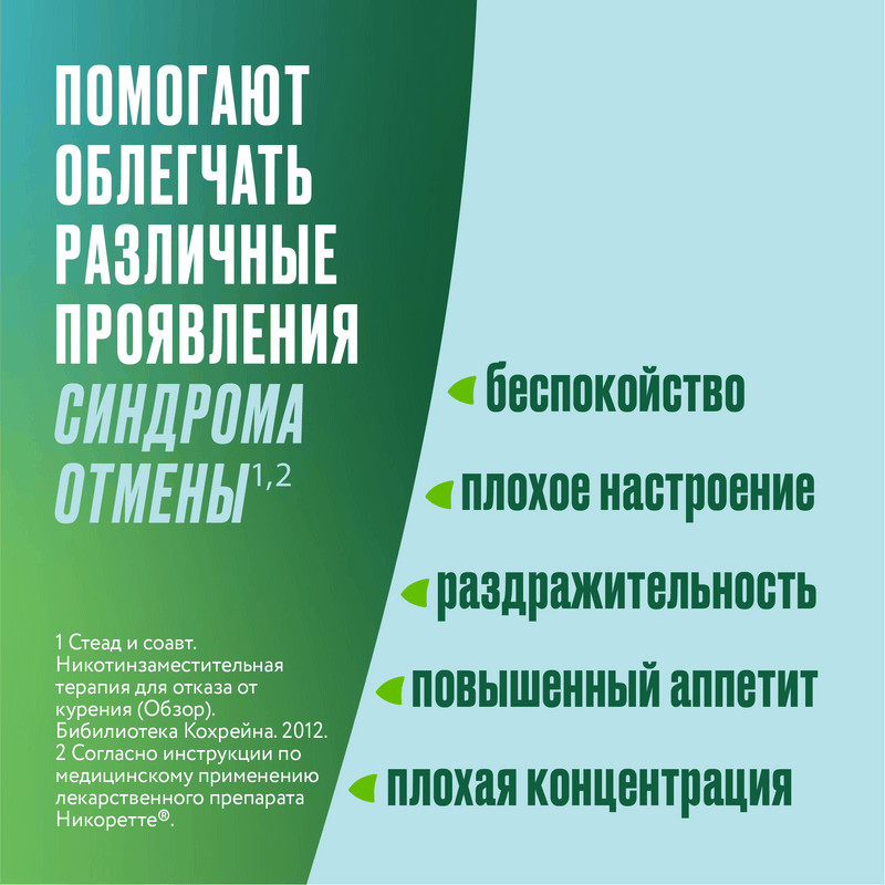 Никоретте 4 мг таблетки для рассасывания Мята 20 шт