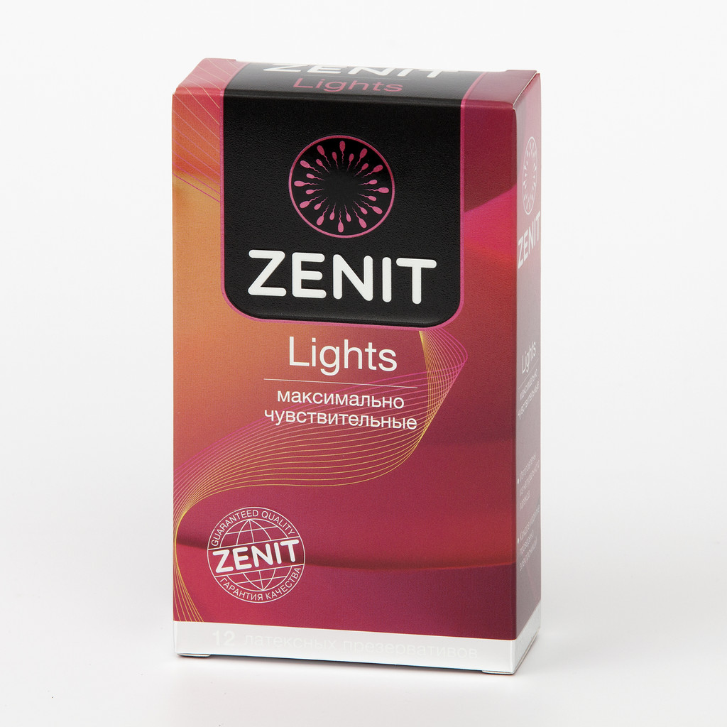 Zenit Lights Презервативы гладкие анатомической формы 12 шт
