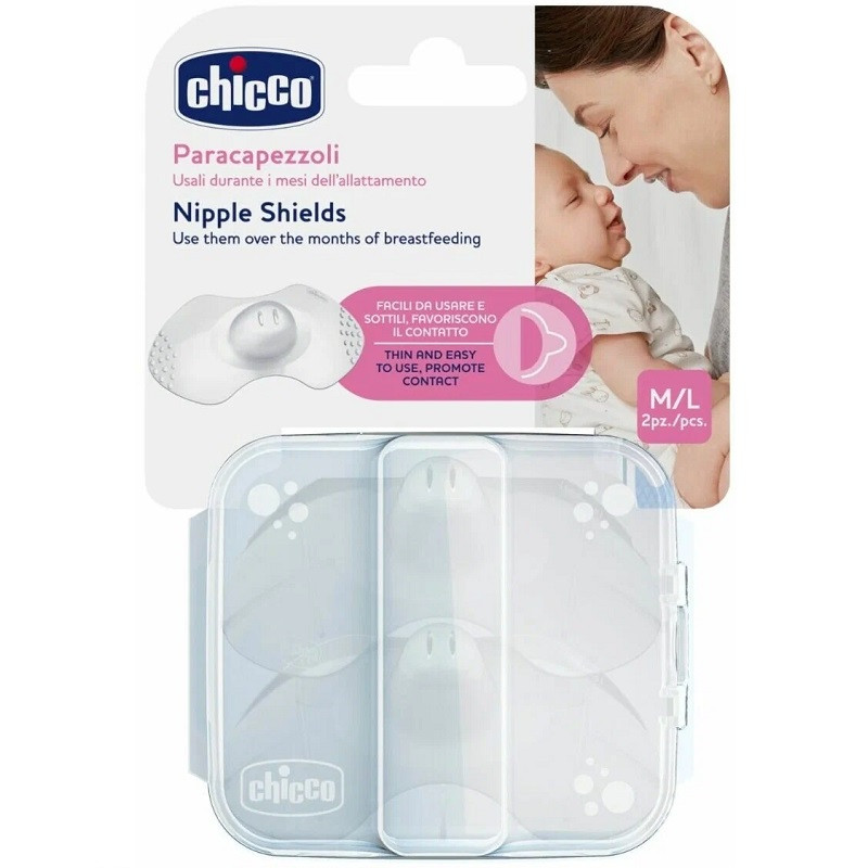 Chicco Накладка для соска силиконовая размер M/L 2 шт