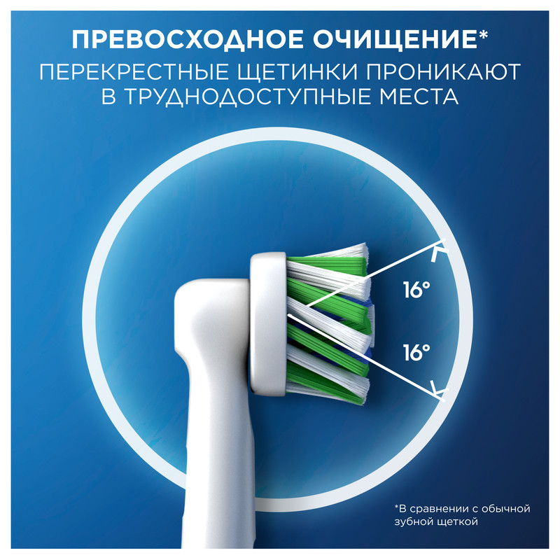 Oral-B PRO Cross Action Насадка для электрической зубной щетки 2 шт
