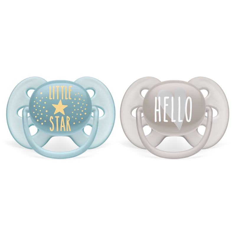 Philips Avent Ultra Soft Пустышка силиконовая 6-18 месяцев 2 шт