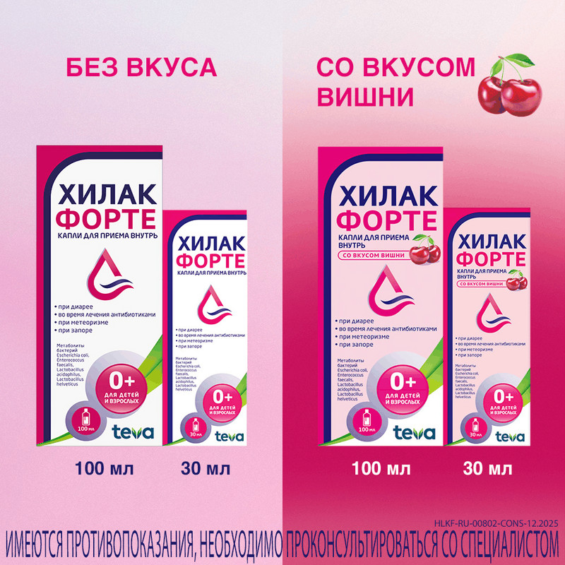 Хилак Форте капли для приема внутрь 30 мл