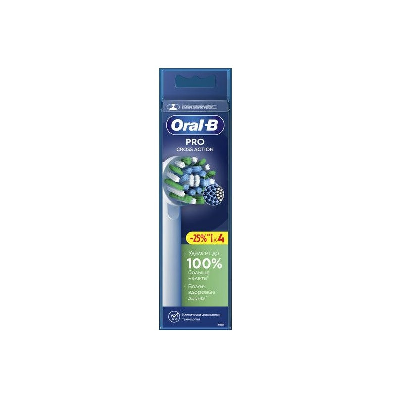 Oral-B PRO Cross Action Насадка для электрической зубной щетки 4 шт